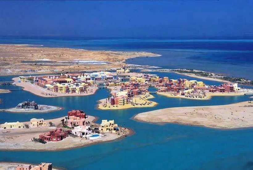 El Gouna Stadtrundfahrt - El Gouna Laguen Fahrt